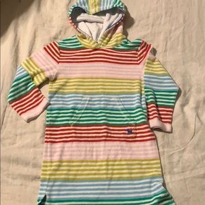 Mini Boden size 7-8 Towel Hoodie Dress